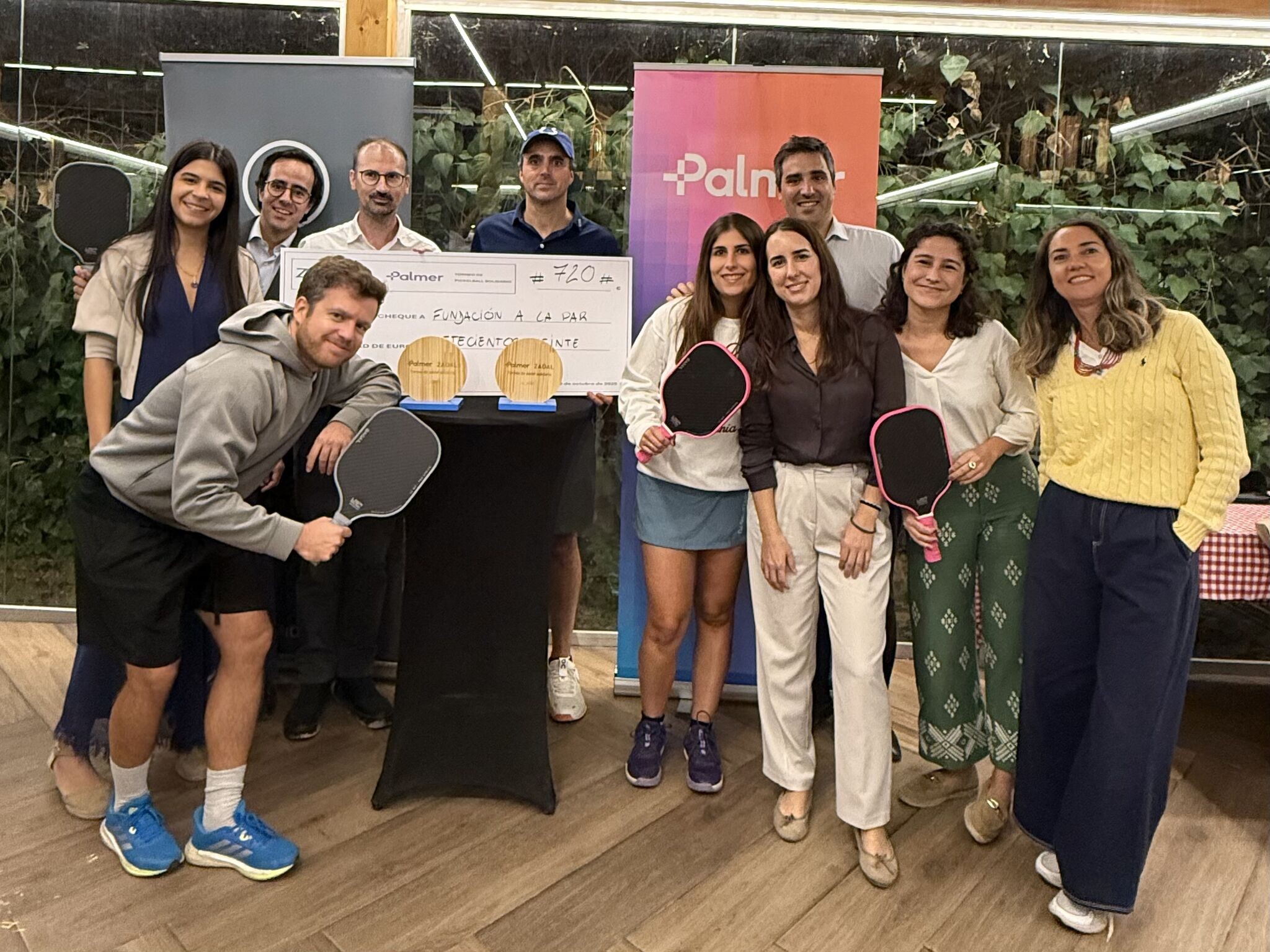 Palmer co-organiza el primer torneo solidario de Pickleball en la Fundación a la Par, un éxito de participación y compromiso social